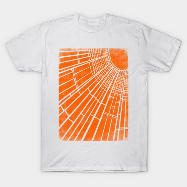 Sunlight Van Gogh geometric art wear out vintage look T-Shirt by bulografik